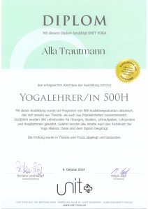 Yogalehrer/in 500H